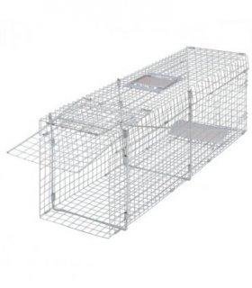 vidaXL Galvanised Live Trap 100 cm