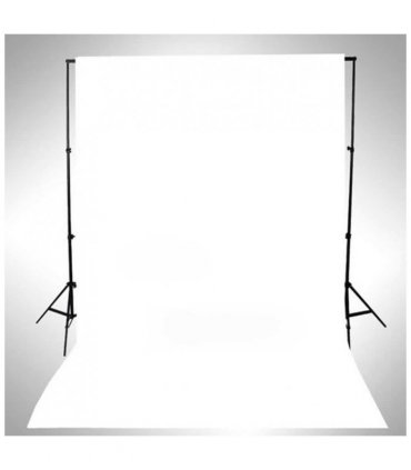 vidaXL Backdrop Cotton without Stand White 500x300 cm — Size: 500 x 300 cm