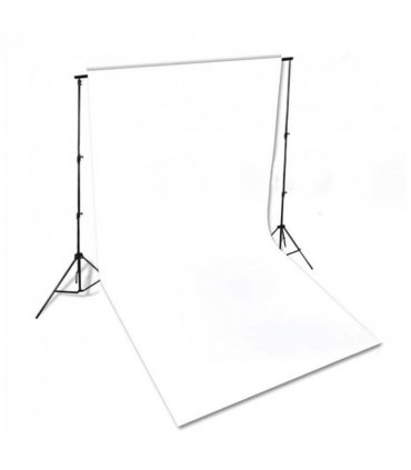 vidaXL Backdrop Cotton without Stand White 300x300 cm — Size: 300 x 300 cm