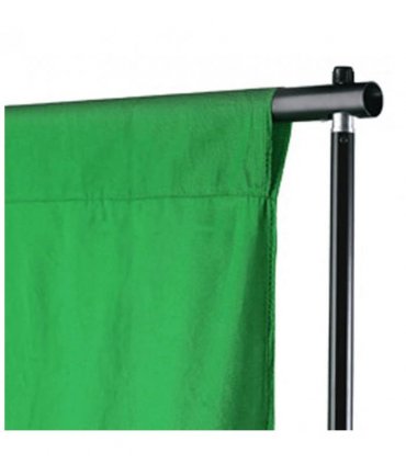 vidaXL Backdrop Cotton without Stand Green 300x300 cm Chroma Key — Size: 300 x 300 cm