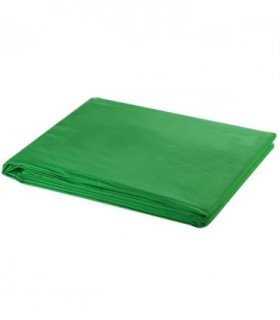 vidaXL Backdrop Cotton without Stand Green 600x300 cm Chroma Key — Size: 600 x 300 cm