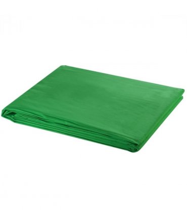 vidaXL Backdrop Cotton without Stand Green 600x300 cm Chroma Key — Size: 600 x 300 cm