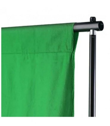 vidaXL Backdrop Cotton without Stand Green 500x300 cm Chroma Key — Size: 500 x 300 cm