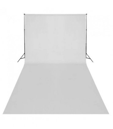 vidaXL Backdrop Cotton without Stand White 600x300 cm — Size: 600 x 300 cm
