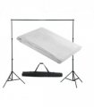 vidaXL Backdrop Support System 300 x 300 cm White