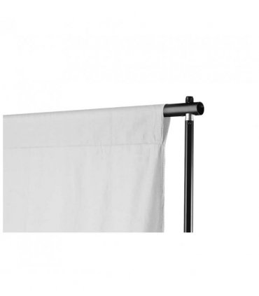 vidaXL Telescopic Background Support System + White Backdrop 3 x 5 m — Size: 500 x 300 cm