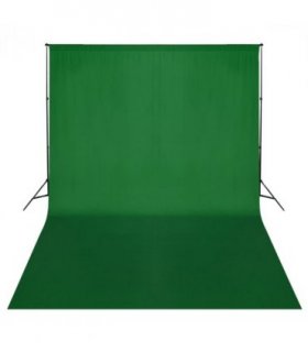 vidaXL Backdrop Support System 500 x 300 cm Green