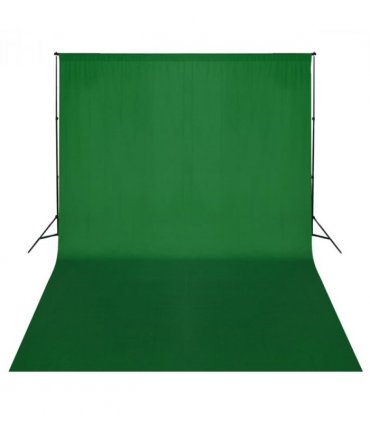 vidaXL Backdrop Support System 500 x 300 cm Green