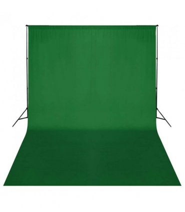 vidaXL Backdrop Support System 300 x 300 cm Green