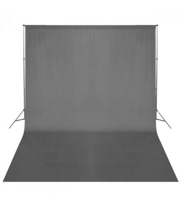 vidaXL Backdrop Support System 500 x 300 cm Black