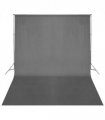 vidaXL Backdrop Support System 500 x 300 cm Black