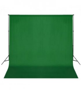 vidaXL Backdrop Support System 600x300 cm Green