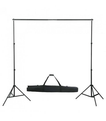 vidaXL Photo Backdrop Support System 600x300 cm Black