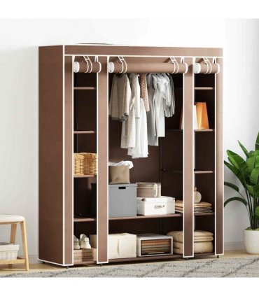 vidaXL Cabinet | Brown | Non-woven fabric, Iron | Medium | Collapsible