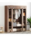 vidaXL Cabinet | Brown | Non-woven fabric, Iron | Medium | Collapsible