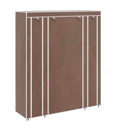 vidaXL Cabinet | Brown | Non-woven fabric, Iron | Medium | Collapsible