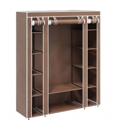 vidaXL Cabinet | Brown | Non-woven fabric, Iron | Medium | Collapsible