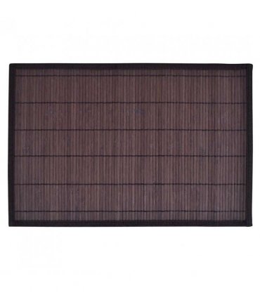 6 Bamboo Placemats 30 x 45 cm Dark Brown