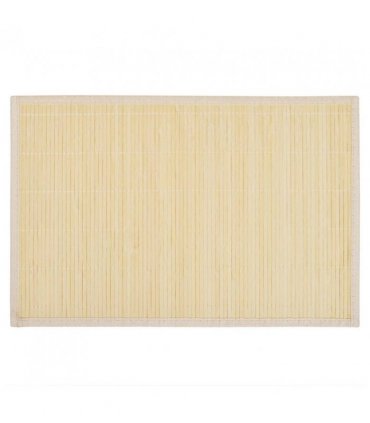 6 Bamboo Placemats 30 x 45 cm Natural — Colour: beige