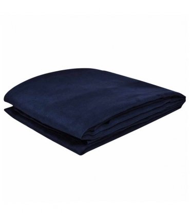 Micro-suede Couch Slipcover Navy Blue 270 x 350 cm