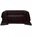 Micro-suede Couch Slipcover Brown 270 x 350 cm