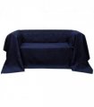 Micro-suede Couch Slipcover Navy Blue 210 x 280 cm