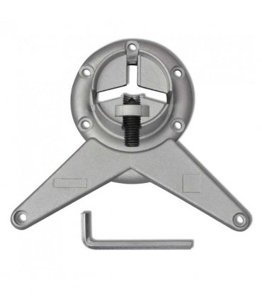 vidaXL Table Leg | Set of 4 | Chrome | Iron | Height: 110 cm | Adjustable Feet — Size: 1100 mm