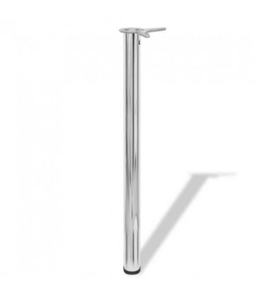 4 Height Adjustable Table Legs Chrome 870 mm