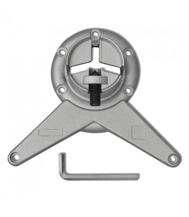 4 Height Adjustable Table Legs Brushed Nickel 1100 mm