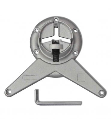 4 Height Adjustable Table Legs Brushed Nickel 870 mm