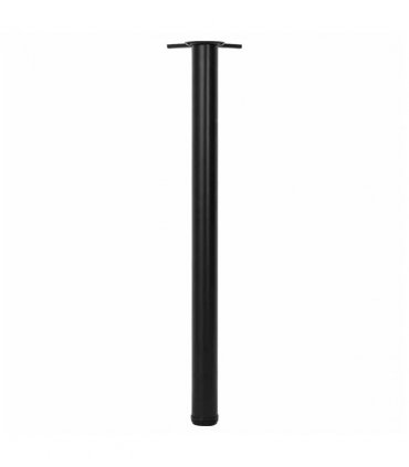 4 Height Adjustable Table Legs Black 870 mm