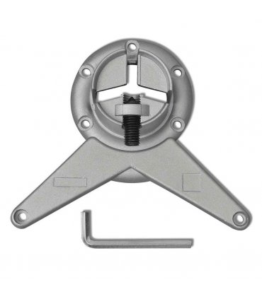 4 Height Adjustable Table Legs Brushed Nickel 710 mm