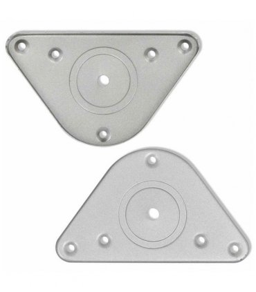 4 Height Adjustable Table Legs Brushed Nickel 710 mm — V0671929989