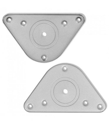 4 Height Adjustable Table Legs Brushed Nickel 1100 mm — V0671929990