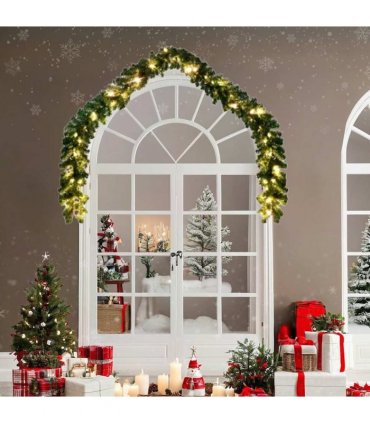 vidaXL Christmas Garland with LED Lights 20 m — Model: with leds