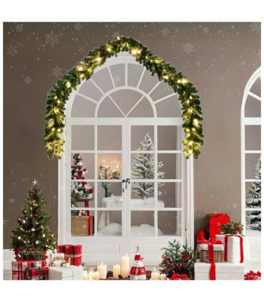 vidaXL Christmas Garland with LED Lights 20 m — Model: with leds