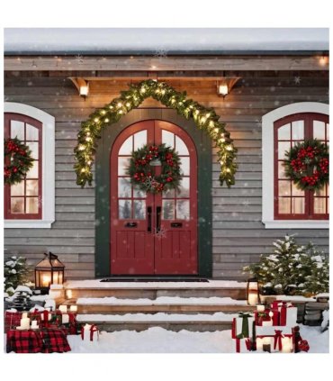vidaXL Christmas Garland with LED Lights 10 m — Model: with leds