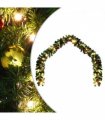 vidaXL Christmas Garland Decorated with Baubles and LED Lights 20 m — Model: with baubles & leds