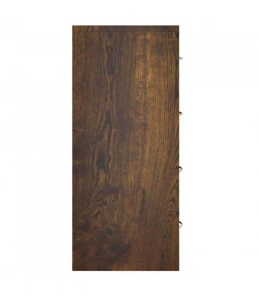 vidaXL Sideboard with 4 Drawers 60x30.5x71 cm Smoked Oak