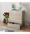 vidaXL Sideboard with 4 Drawers 60x30.5x71 cm Oak Colour