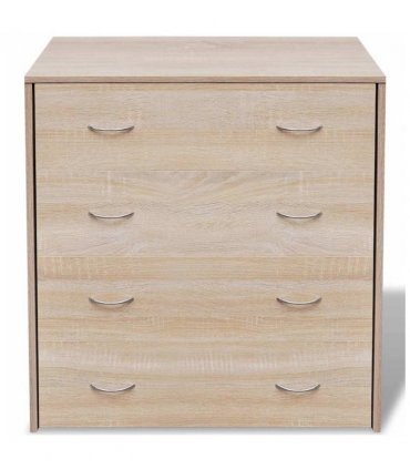 vidaXL Sideboard with 4 Drawers 60x30.5x71 cm Oak Colour