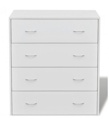 vidaXL Sideboard with 4 Drawers 60x30.5x71 cm White