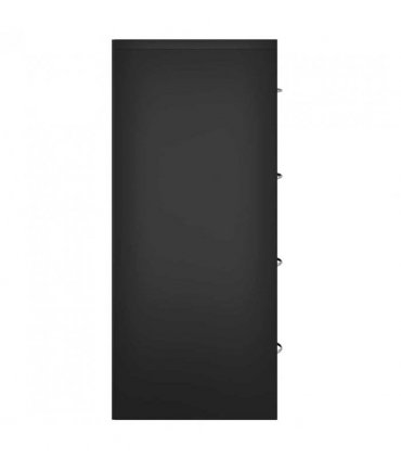 vidaXL Sideboard with 4 Drawers 60x30.5x71 cm Black