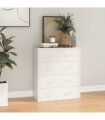 vidaXL Sideboard with 4 Drawers 60x30.5x71 cm High Gloss White