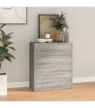 vidaXL Sideboard with 4 Drawers 60x30.5x71 cm Grey Sonoma