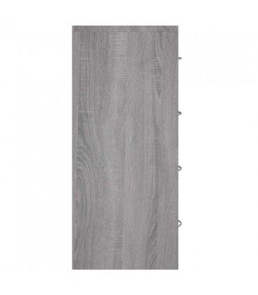 vidaXL Sideboard with 4 Drawers 60x30.5x71 cm Grey Sonoma
