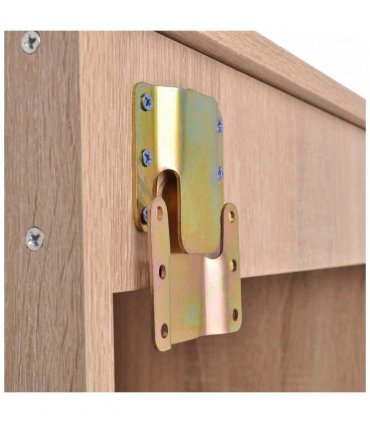vidaXL Bathroom Cabinet | Beige | Engineered wood | Compact |  Minimalistic — Size: 40 x 34 x 20 cm