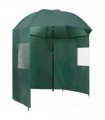 vidaXL Fishing Umbrella Green 220x185 cm — Size: 220 x 185 cm