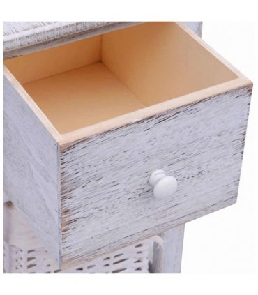 vidaXL Bedside Cabinets 2 pcs Wood White