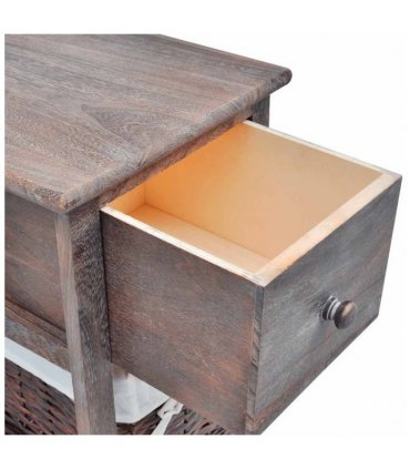 vidaXL Bedside Cabinets 2 pcs Wood Brown